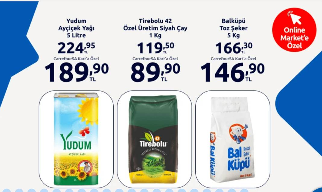 CarrefourSA Bulaşık Deterjanı 70 TL'ye Satıyor! Ayçiçek Yağı, Pirzola, Balık Fiyatları Düştü! 7